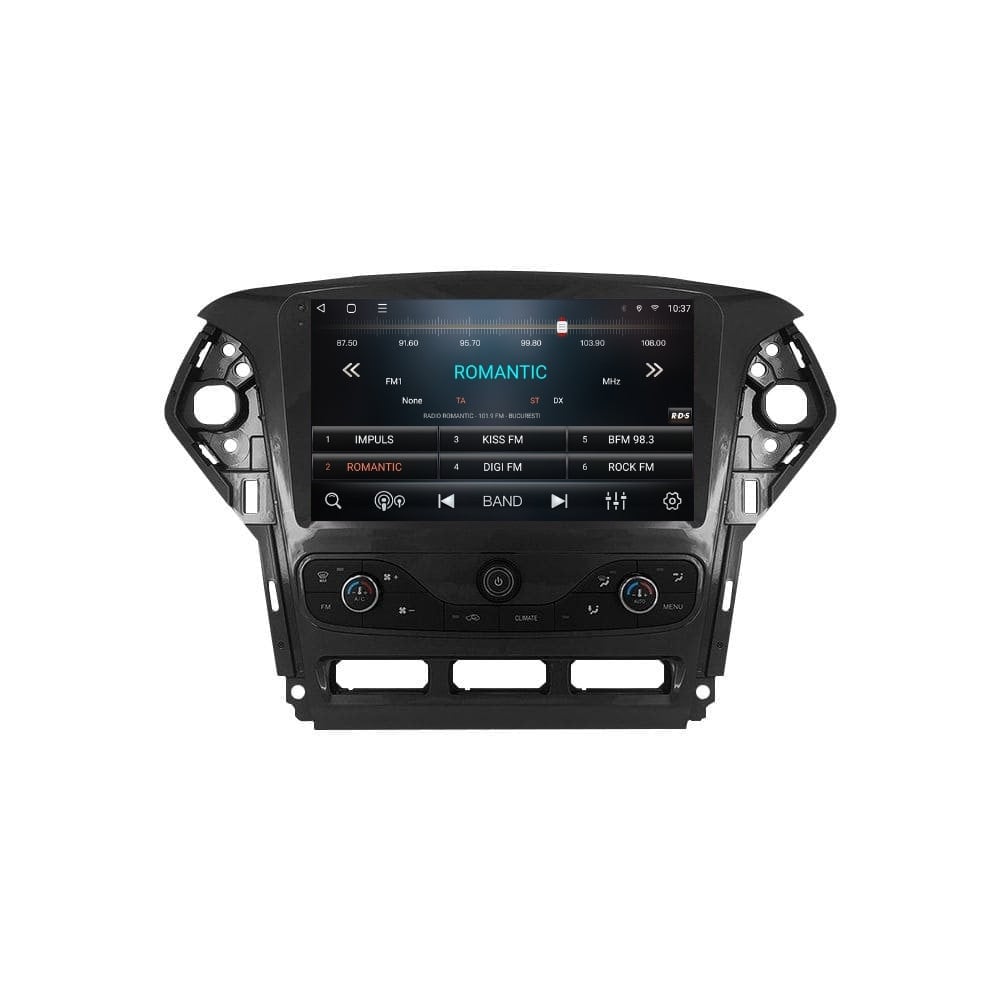 Navigatie dedicata cu Android Ford Mondeo IV 2011 - 2014 cu navigatie originala, 3GB RAM, Radio GPS Dual Zone, Display HD QLED 9