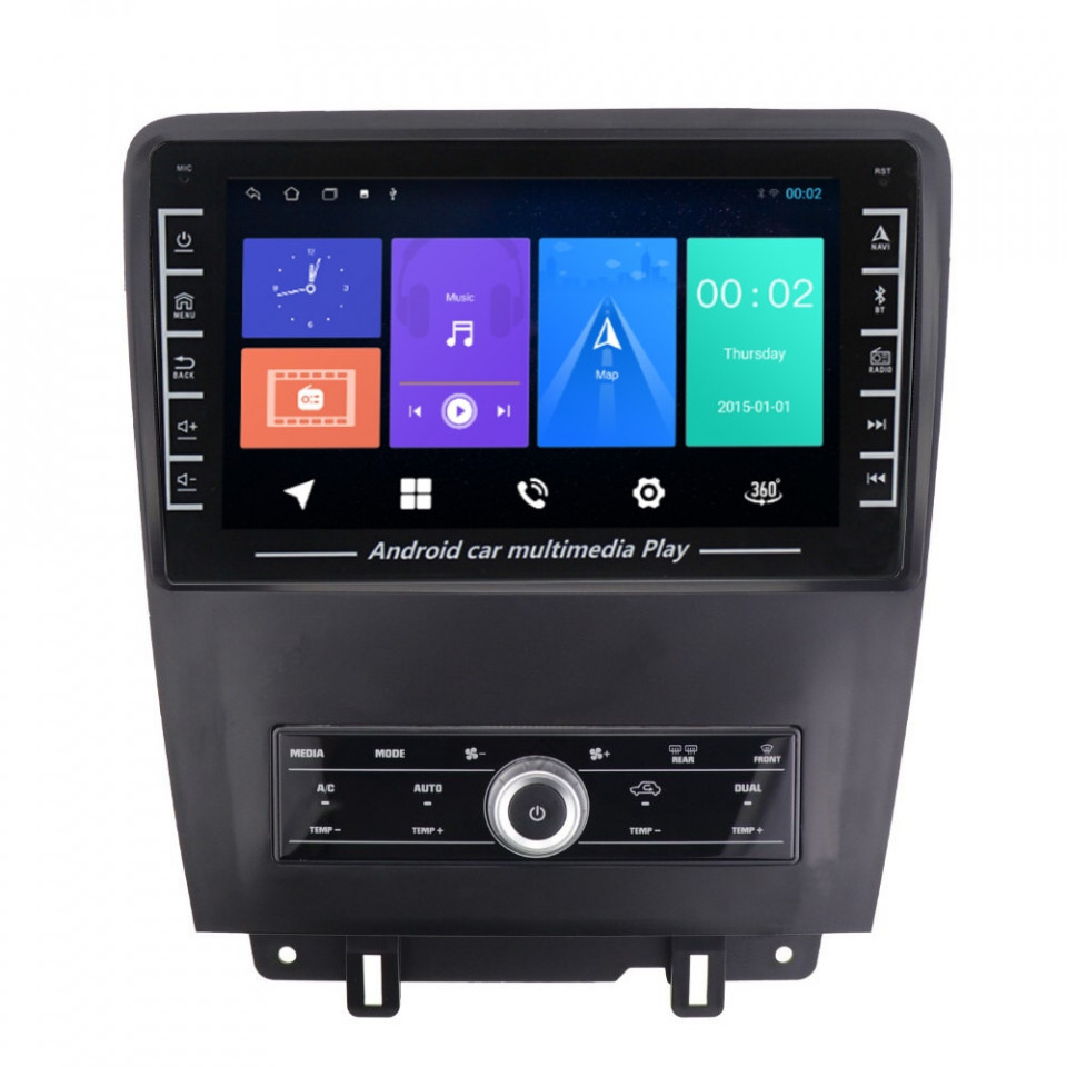 Navigatie dedicata cu Android Ford Mustang 2009 - 2014, 1GB RAM, Radio GPS Dual Zone, Display HD IPS 8