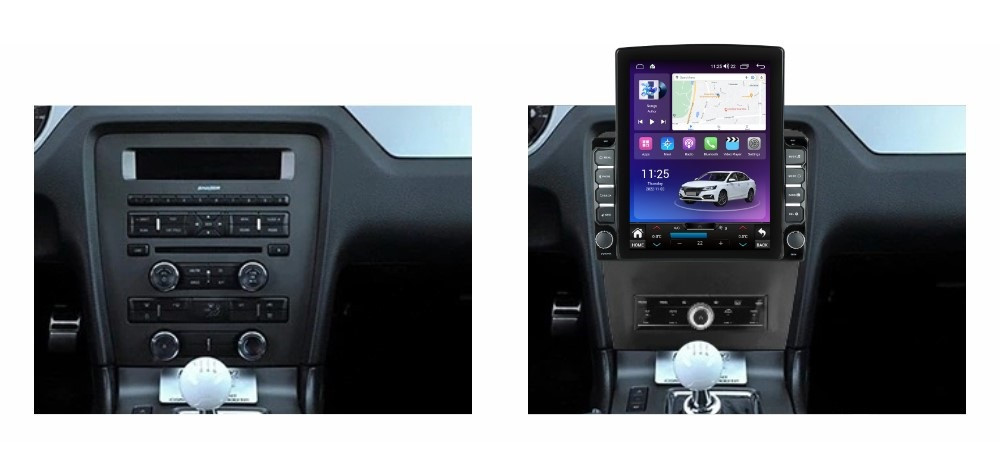 Navigatie dedicata cu Android Ford Mustang 2009 - 2014, 4GB RAM, Radio GPS Dual Zone, Touchscreen IPS 9.7