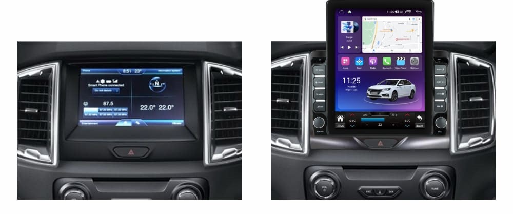 Navigatie dedicata cu Android Ford Ranger dupa 2015 cu navigatie originala, 8GB RAM, Radio GPS Dual Zone, Touchscreen IPS 9.7