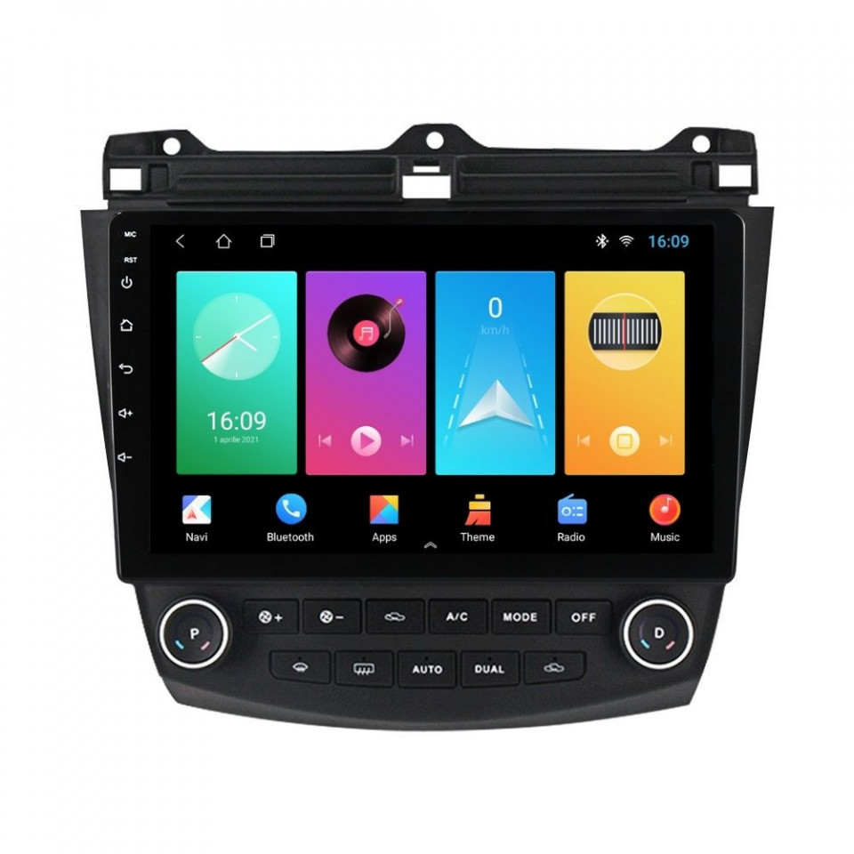 Navigatie dedicata cu Android Honda Accord VII 2003 - 2008 benzina, 2GB RAM, Radio GPS Dual Zone, Display HD IPS 10