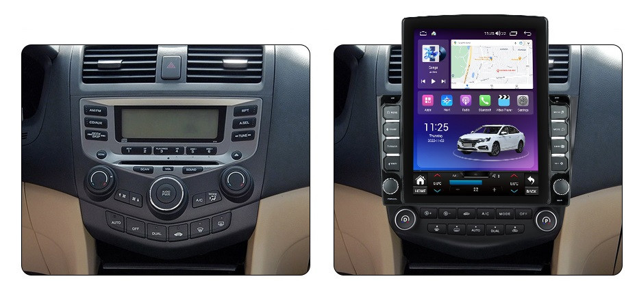 Navigatie dedicata cu Android Honda Accord VII 2003 - 2008 benzina, 8GB RAM, Radio GPS Dual Zone, Touchscreen IPS 9.7