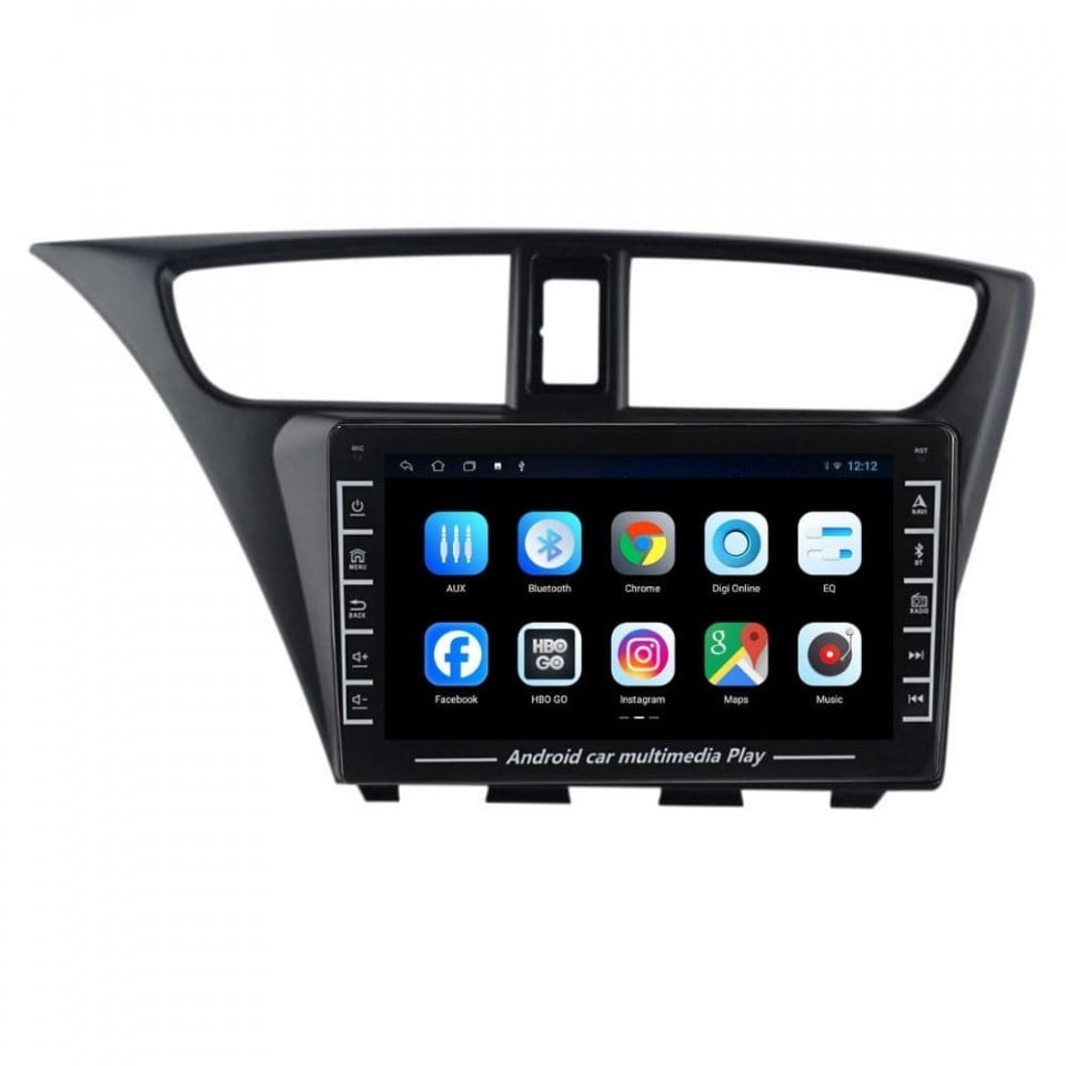 Navigatie dedicata cu Android Honda Civic IX Hatchback 2011 - 2015, 1GB RAM, Radio GPS Dual Zone, Display HD IPS 8