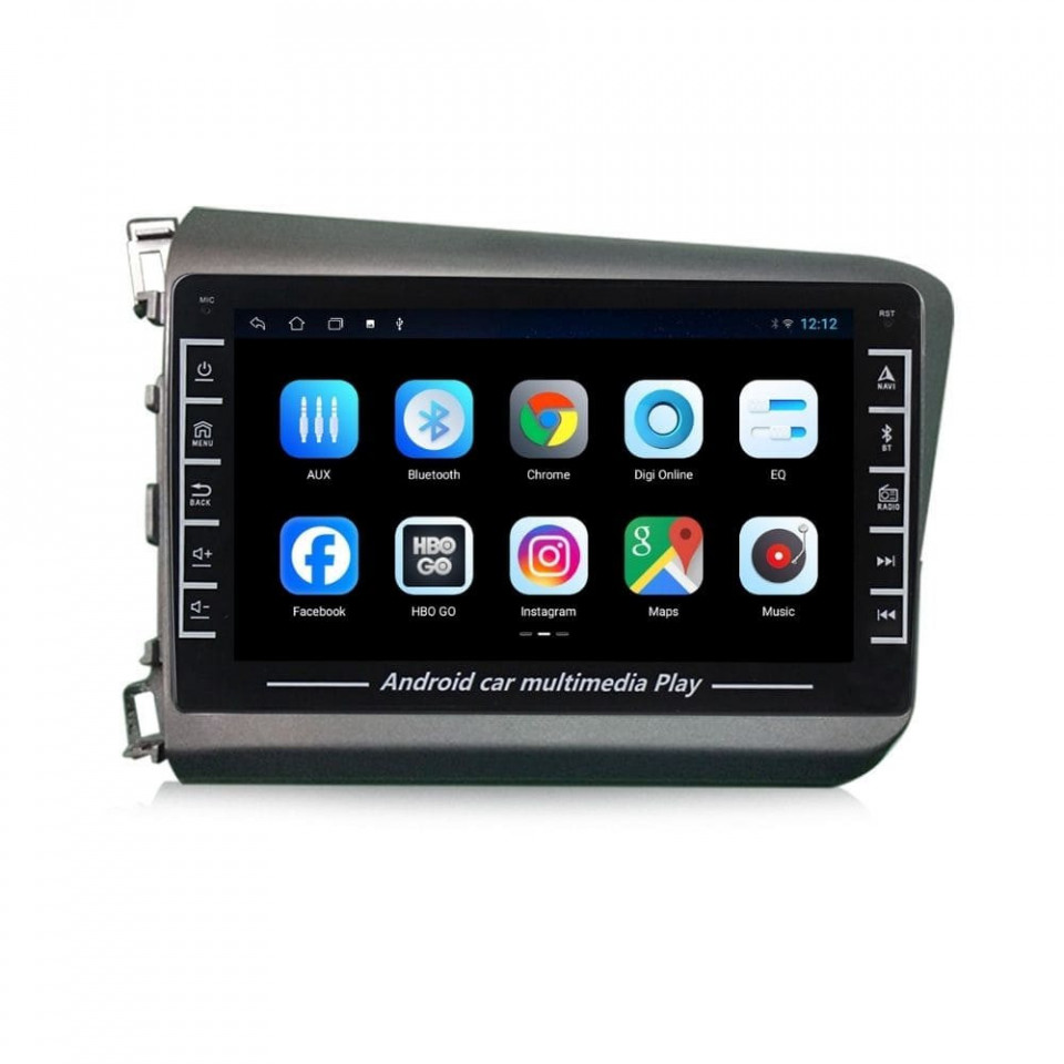 Navigatie dedicata cu Android Honda Civic IX Sedan 2011 - 2015, 1GB RAM, Radio GPS Dual Zone, Display HD IPS 8