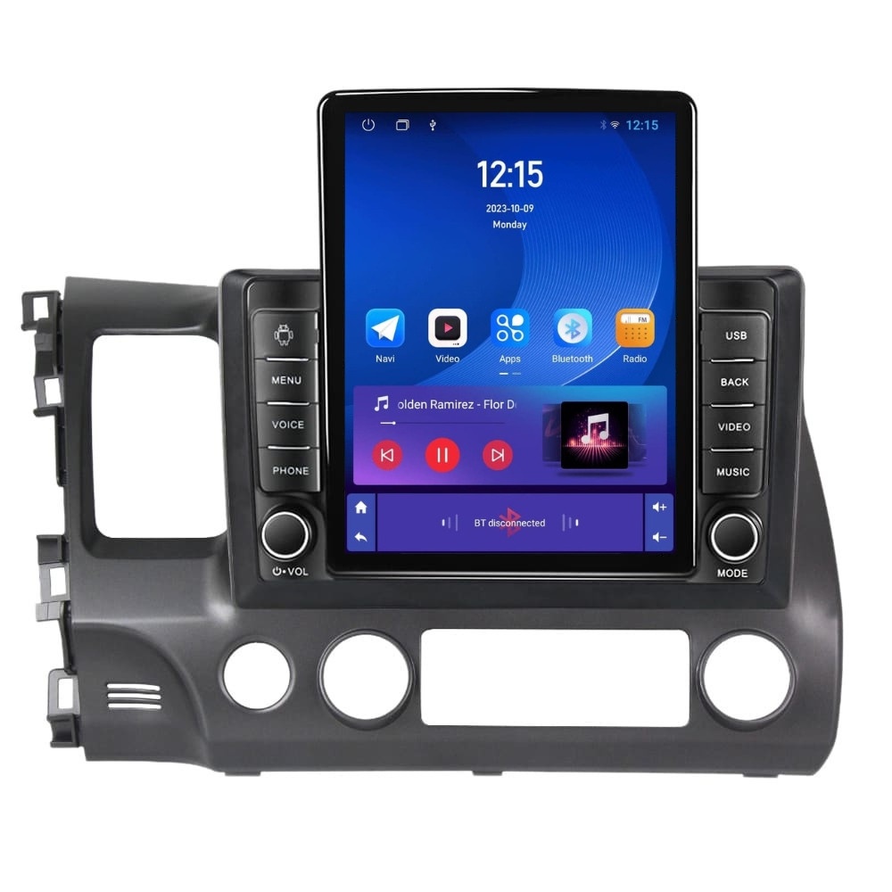 Navigatie dedicata cu Android Honda Civic VIII Sedan 2006 - 2011, 2GB RAM, Radio GPS Dual Zone, Touchscreen IPS 9.7" HD tip Tesla, Internet Wi-Fi, Bluetooth, MirrorLink, USB - Imagine 2