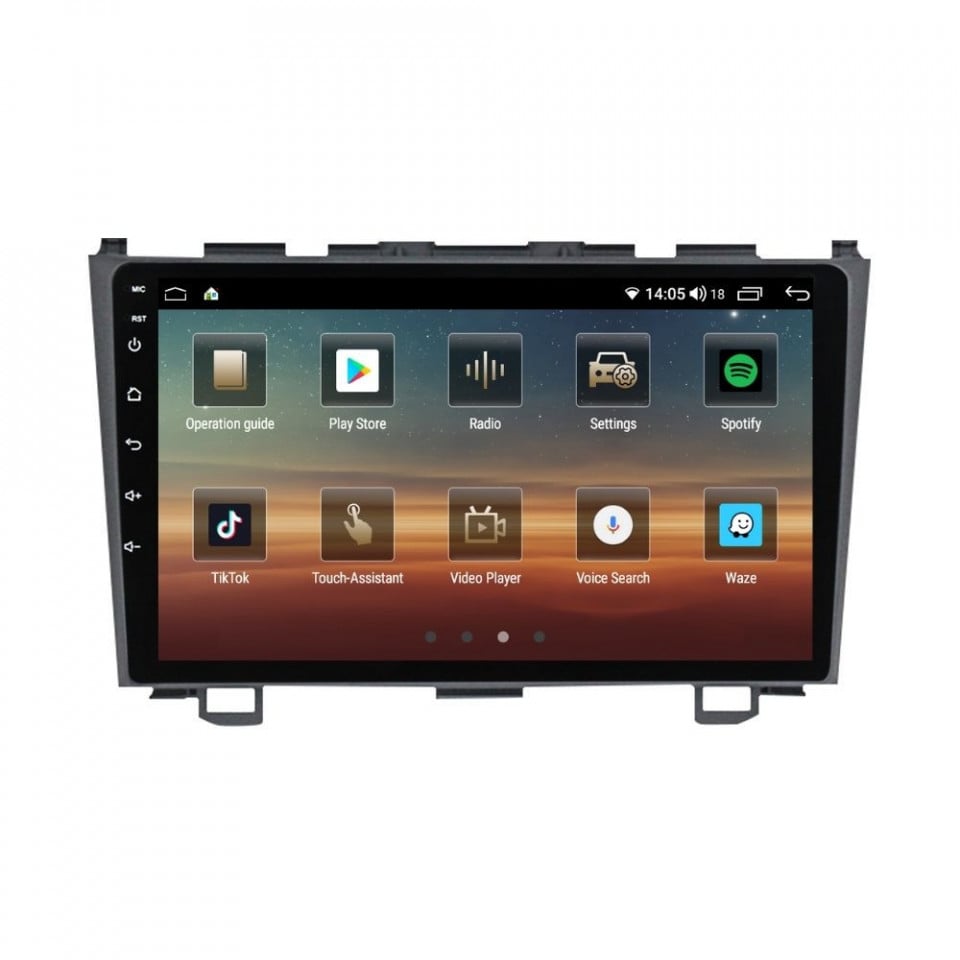 Navigatie dedicata cu Android Honda CR-V III 2006 - 2012, 8GB RAM, Radio GPS Dual Zone, Display HD QLED 9