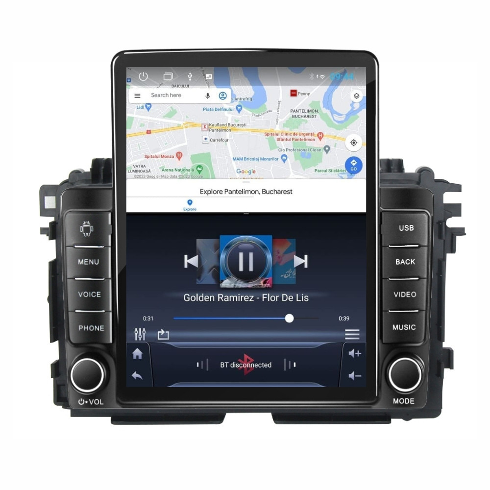 Navigatie dedicata cu Android Honda HR-V 2014 - 2021, 1GB RAM, Radio GPS Dual Zone, Touchscreen IPS 9.7