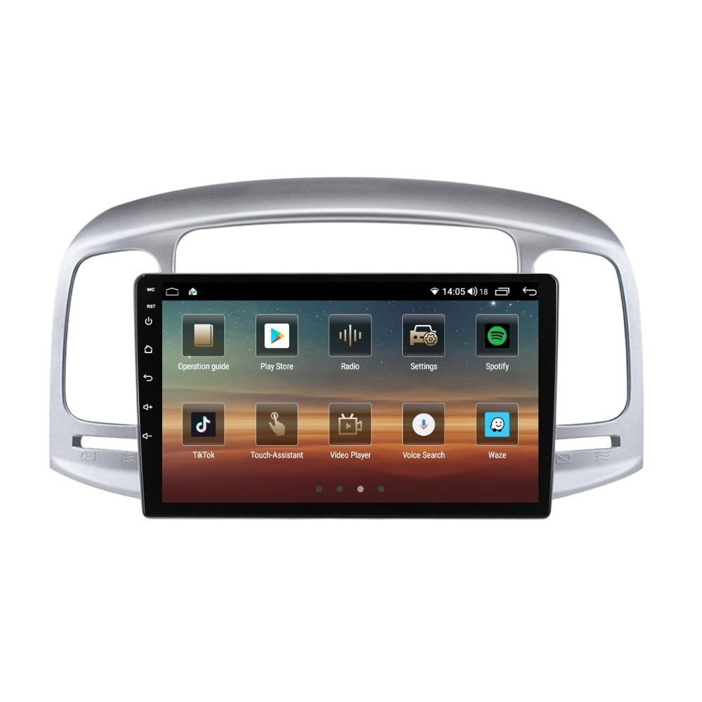 Navigatie dedicata cu Android Hyundai Accent III 2005 - 2010, 4GB RAM, Radio GPS Dual Zone, Display HD QLED 9" Touchscreen, Internet Wi-Fi si slot SIM 4G, Bluetooth, MirrorLink, USB - Imagine 3