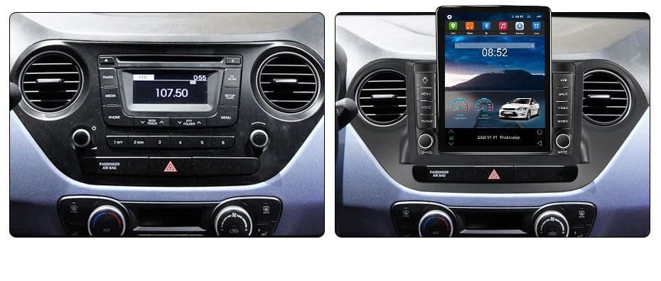 Navigatie dedicata cu Android Hyundai i10 2013 - 2019, 1GB RAM, Radio GPS Dual Zone, Touchscreen IPS 9.7