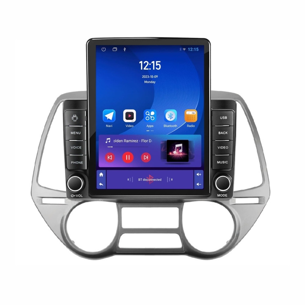 Navigatie dedicata cu Android Hyundai i20 2008 - 2012, clima automata, 1GB RAM, Radio GPS Dual Zone, Touchscreen IPS 9.7