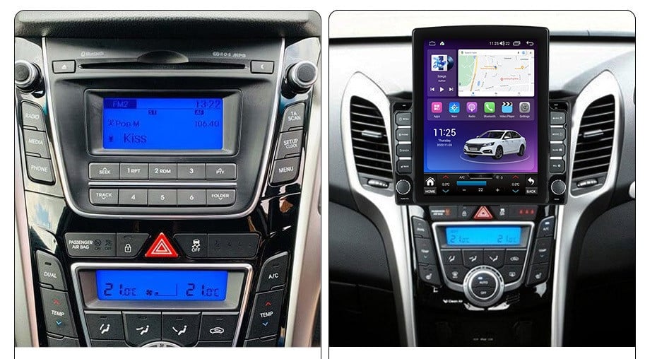 Navigatie dedicata cu Android Hyundai i30 2011 - 2017, 8GB RAM, Radio GPS Dual Zone, Touchscreen IPS 9.7