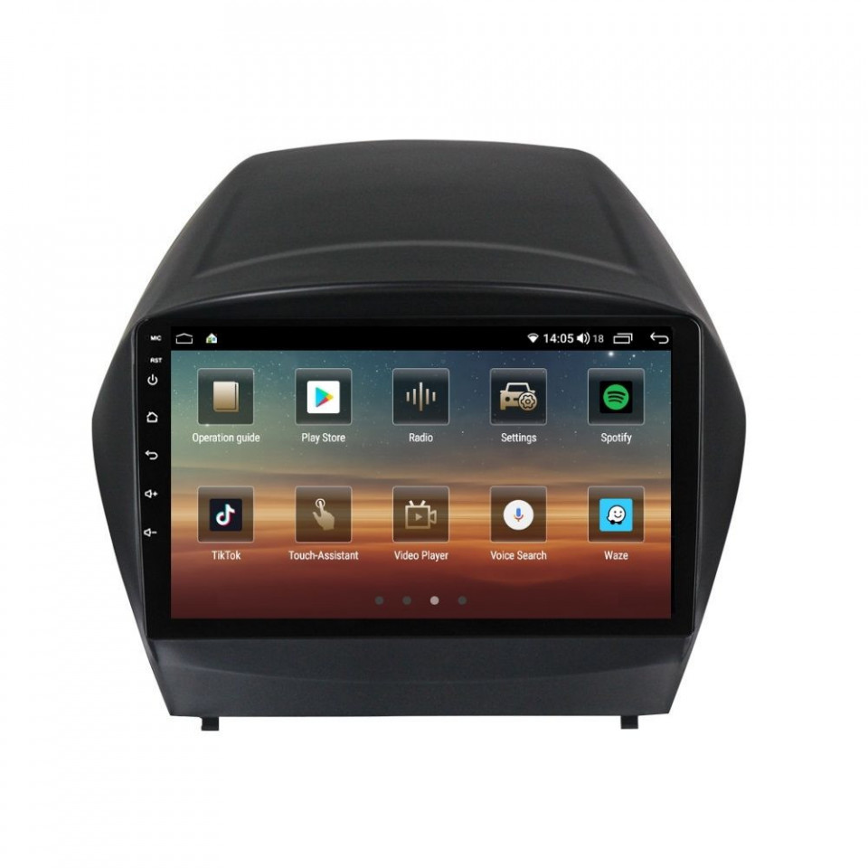 Navigatie dedicata cu Android Hyundai ix35 2009 - 2015, 8GB RAM, Radio GPS Dual Zone, Display HD QLED 9