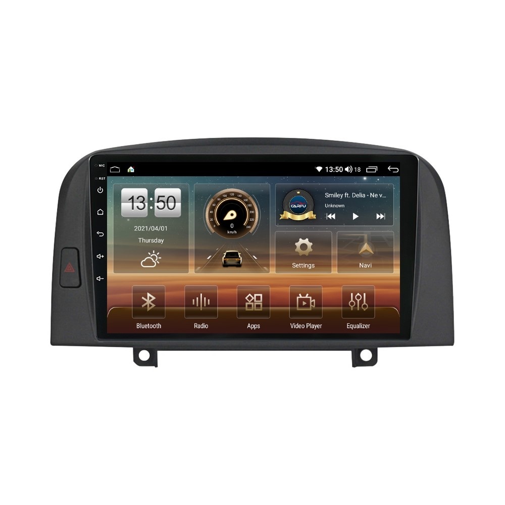 Navigatie dedicata cu Android Hyundai Sonata V 2004 - 2009, 2GB RAM, Radio GPS Dual Zone, Display HD QLED 9