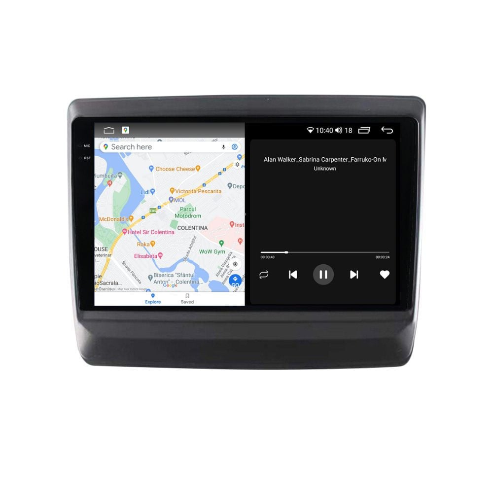 Navigatie dedicata cu Android Isuzu D-Max III dupa 2020, 4GB RAM, Radio GPS Dual Zone, Display 2K QLED 9.5