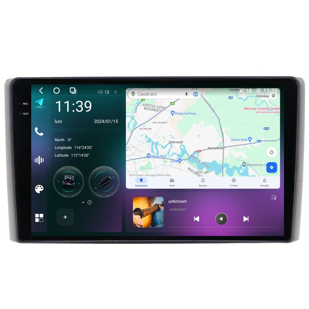 Navigatie dedicata cu Android Iveco Daily 2006 - 2014, 12GB RAM, Radio GPS Dual Zone, Display 2K QLED 9.5