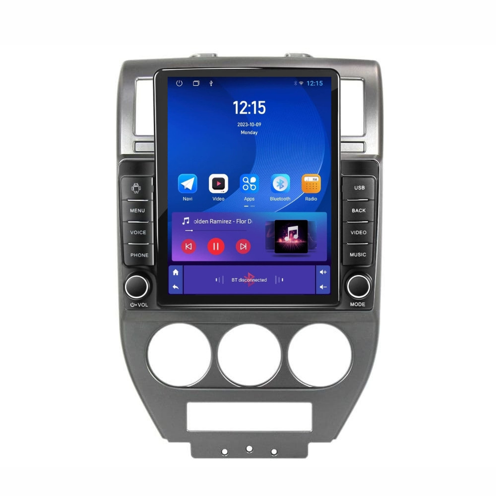 Navigatie dedicata cu Android Jeep Compass I 2006 - 2010, 1GB RAM, Radio GPS Dual Zone, Touchscreen IPS 9.7