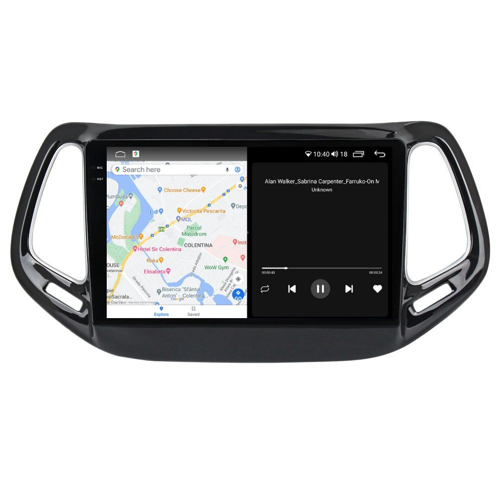 Navigatie dedicata cu Android Jeep Compass II 2016 - 2021, 8GB RAM, Radio GPS Dual Zone, Display 2K QLED 10.36