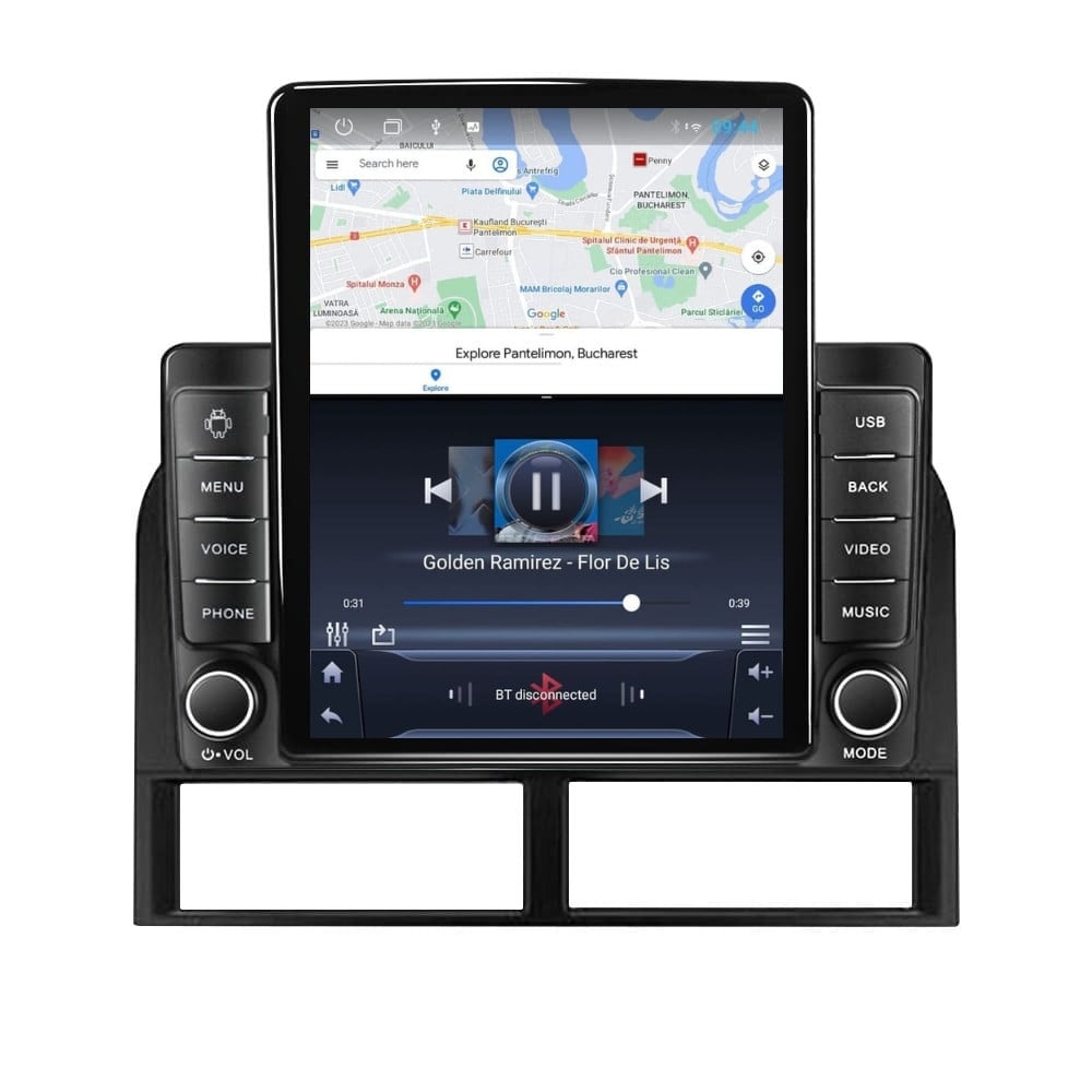 Navigatie dedicata cu Android Jeep Grand Cherokee II 1998 - 2005, 1GB RAM, Radio GPS Dual Zone, Touchscreen IPS 9.7