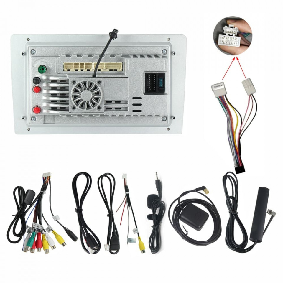 Navigatie dedicata cu Android Jeep Grand Cherokee II 1998 - 2005, 8GB RAM, Radio GPS Dual Zone, Display HD QLED 9" Touchscreen, Internet Wi-Fi si slot SIM 4G, Bluetooth, MirrorLink, USB - Imagine 5