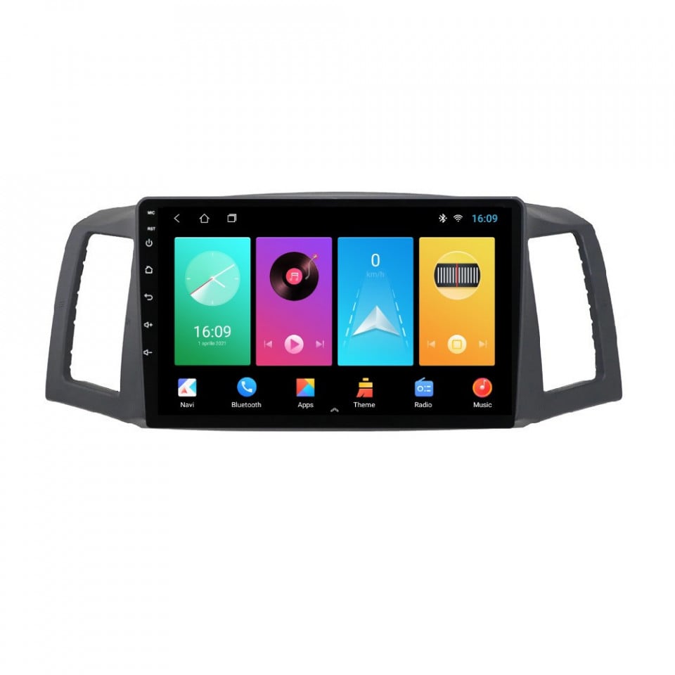 Navigatie dedicata cu Android Jeep Grand Cherokee III 2004 - 2007 fara navigatie originala, 1GB RAM, Radio GPS Dual Zone, Display HD IPS 10