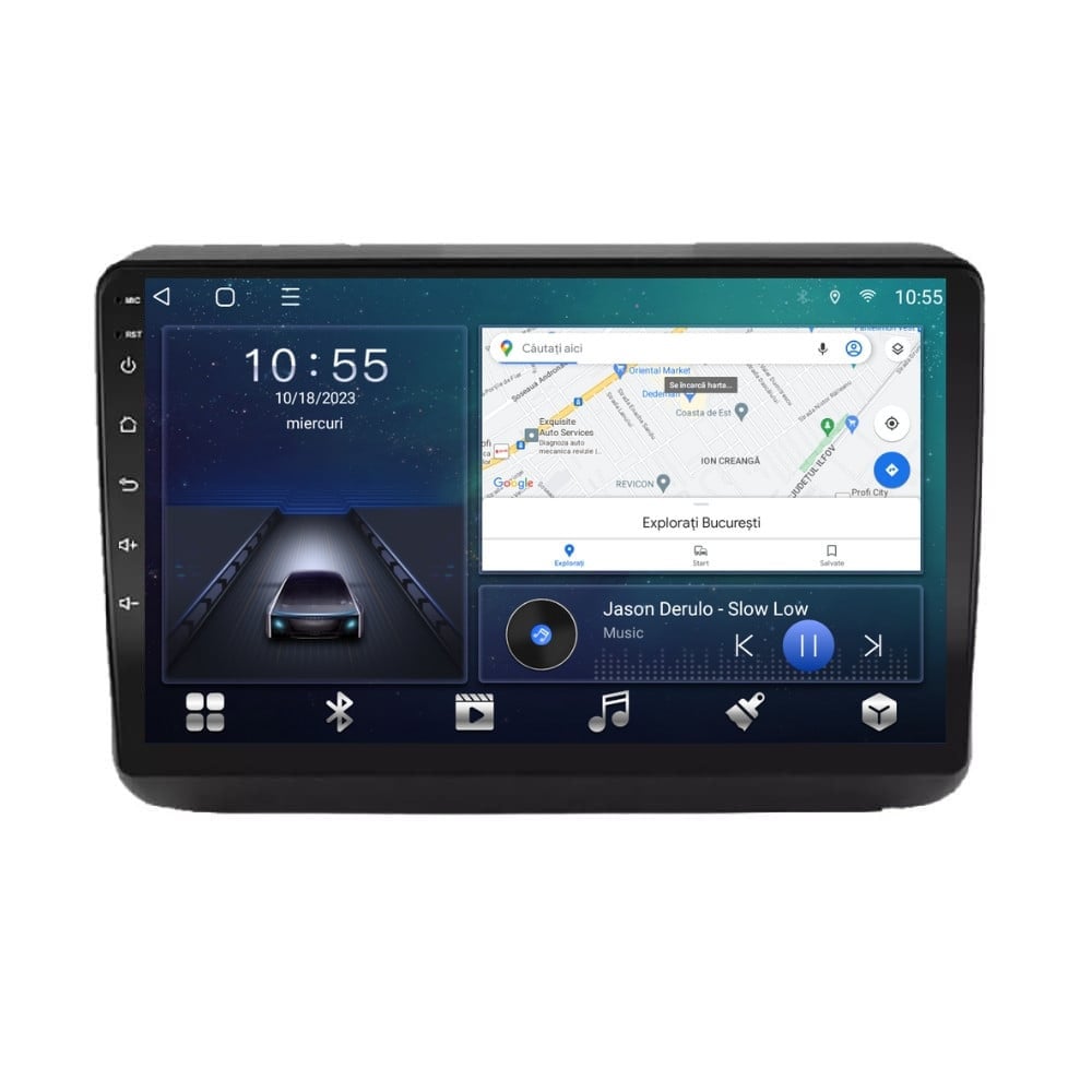 Navigatie dedicata cu Android Jeep Grand Cherokee IV 2014 - 2021, 3GB RAM, Radio GPS Dual Zone, Display HD QLED 9