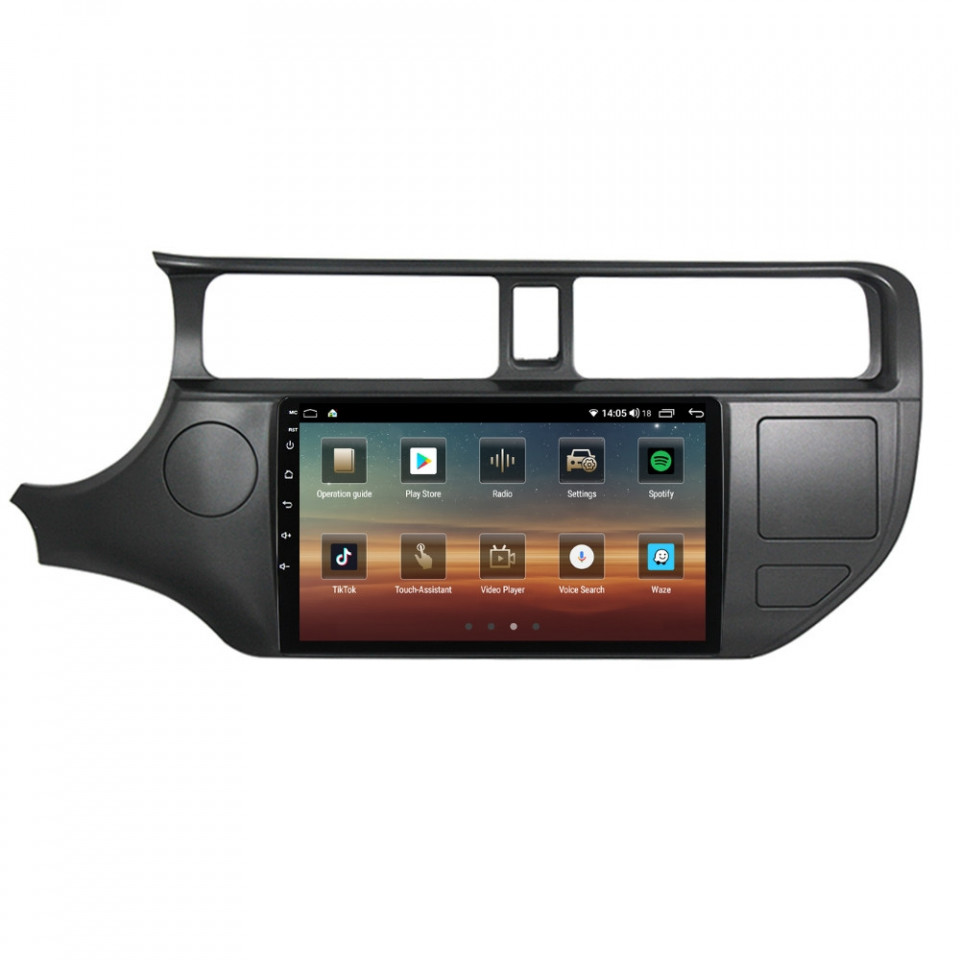 Navigatie dedicata cu Android Kia Rio III 2011 - 2014, 6GB RAM, Radio GPS Dual Zone, Display HD QLED 9