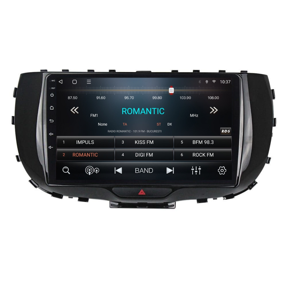 Navigatie dedicata cu Android Kia Soul dupa 2019, 2GB RAM, Radio GPS Dual Zone, Display HD QLED 9