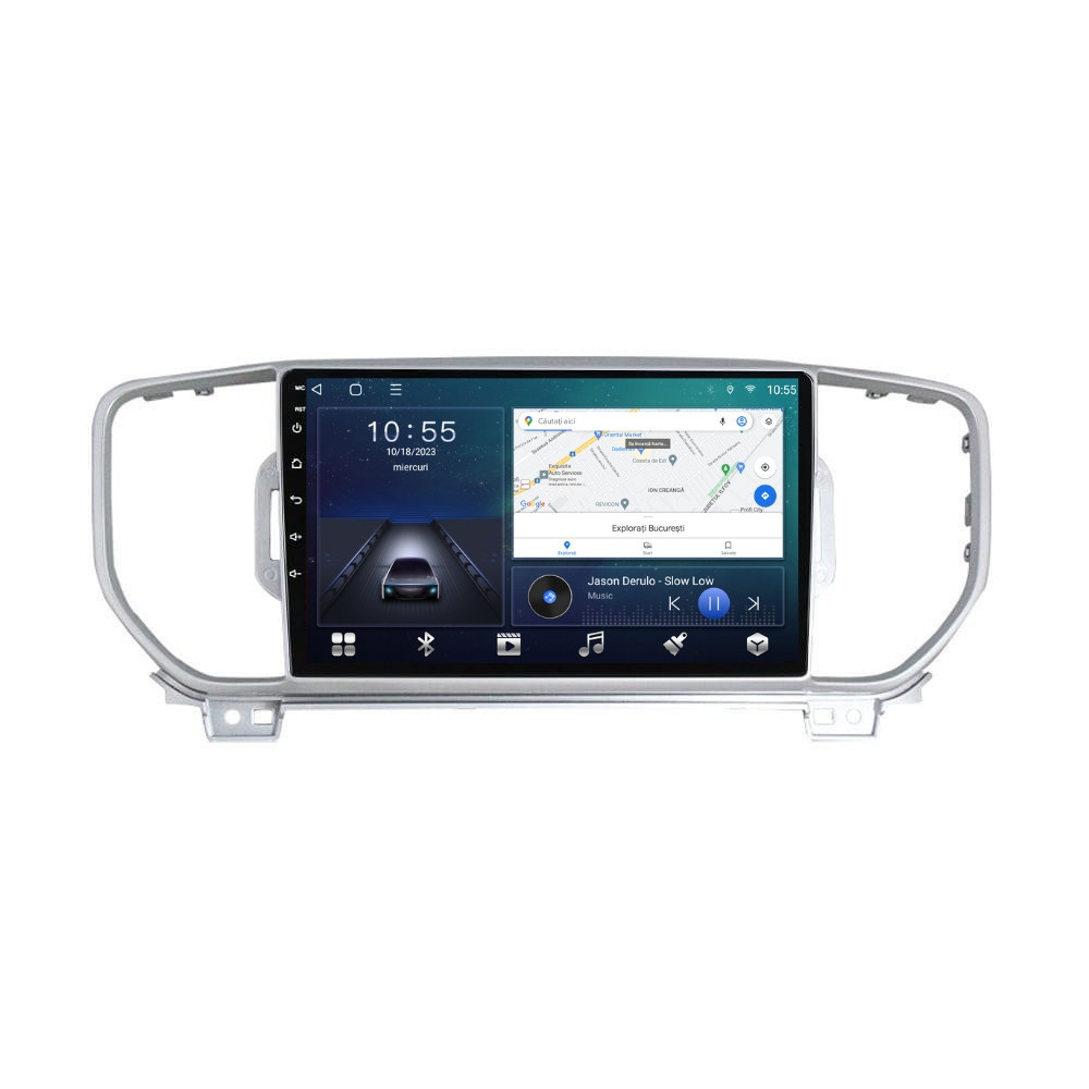 Navigatie dedicata cu Android KIA Sportage 2016 - 2018, 2GB RAM, Radio GPS Dual Zone, Display HD QLED 9