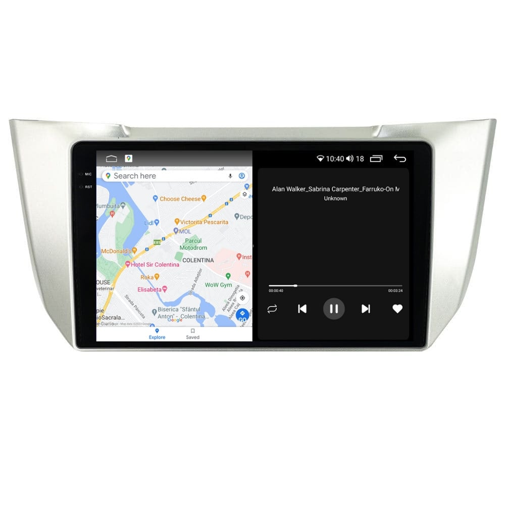 Navigatie dedicata cu Android Lexus RX 2003 - 2009, 8GB RAM, Radio GPS Dual Zone, Display 2K QLED 9.5