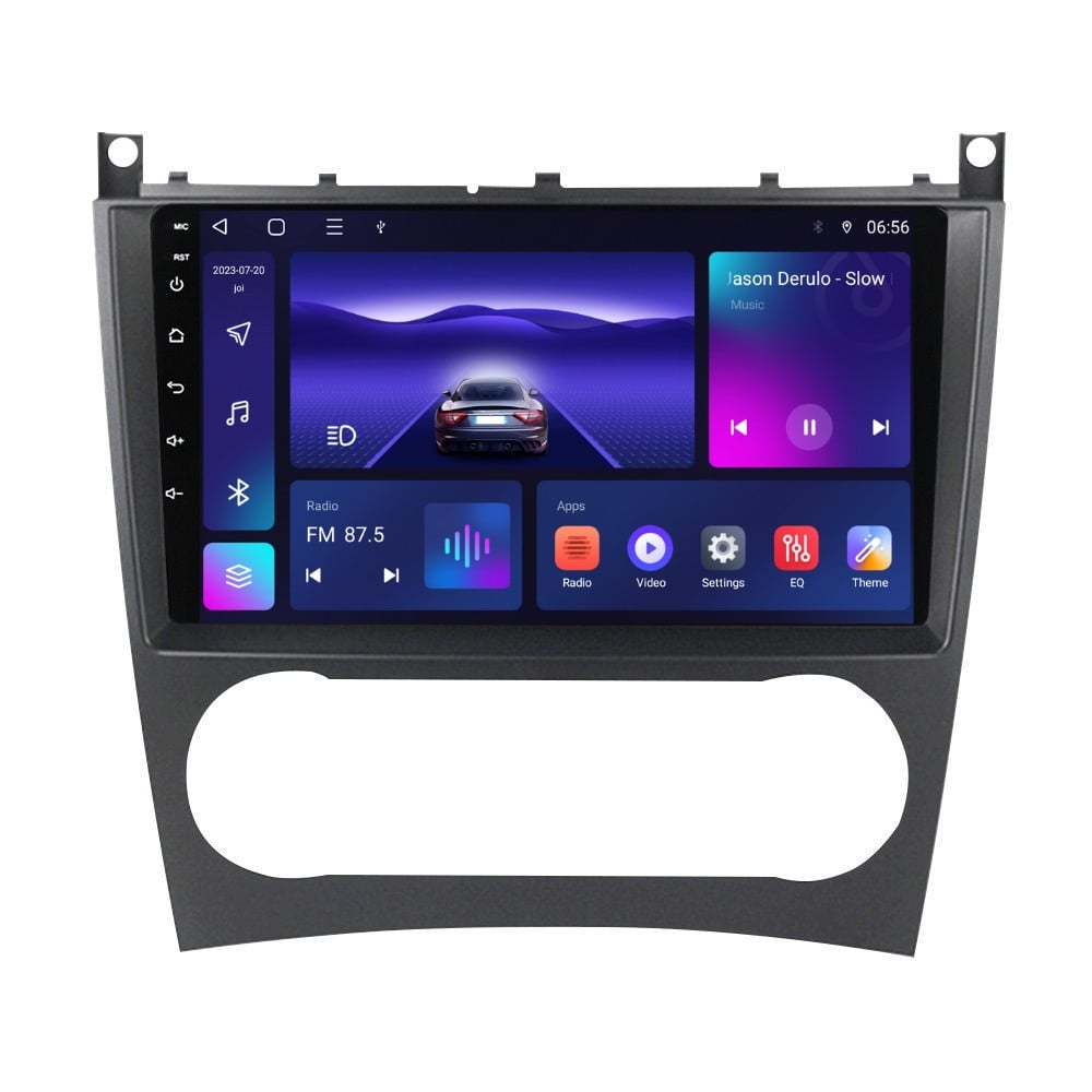 Navigatie dedicata cu Android Mercedes CLK C209 2005 - 2010, 2GB RAM, Radio GPS Dual Zone, Display HD QLED 9