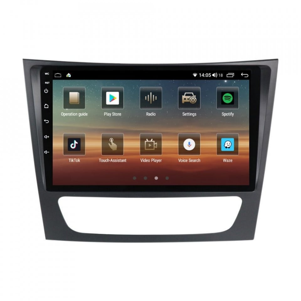 Navigatie dedicata cu Android Mercedes CLS C219 2004 - 2011, 6GB RAM, Radio GPS Dual Zone, Display HD QLED 9