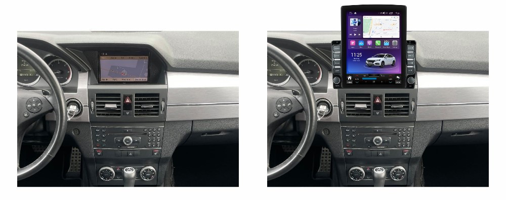 Navigatie dedicata cu Android Mercedes GLK X204 2008 - 2012, 4GB RAM, Radio GPS Dual Zone, Touchscreen IPS 9.7