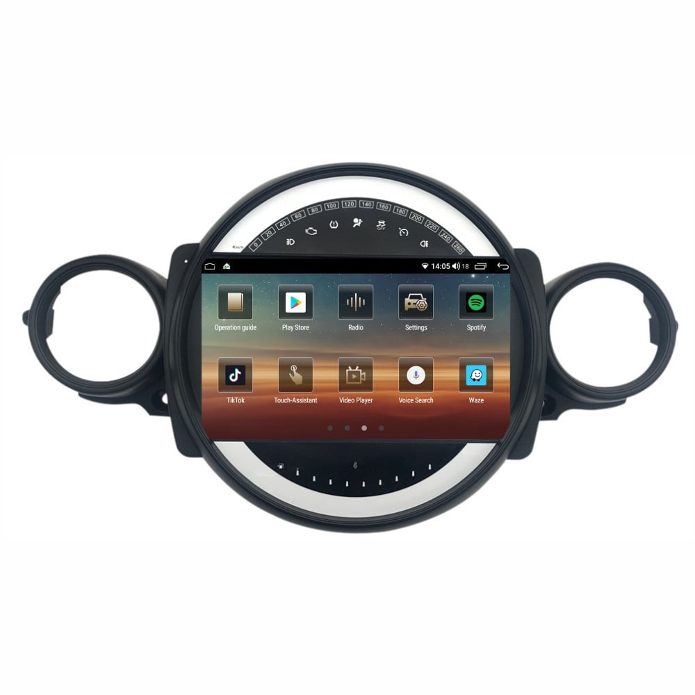 Navigatie dedicata cu Android Mini Cooper / One (R56, R57, R58, R59) 2006 - 2015, 8GB RAM, Radio GPS Dual Zone, Display HD QLED 9