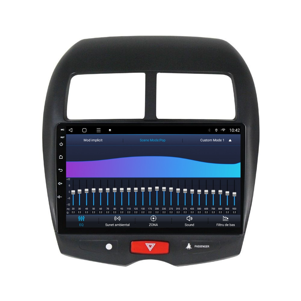 Navigatie dedicata cu Android Mitsubishi ASX 2010 - 2016, 2GB RAM, Radio GPS Dual Zone, Display HD QLED 10