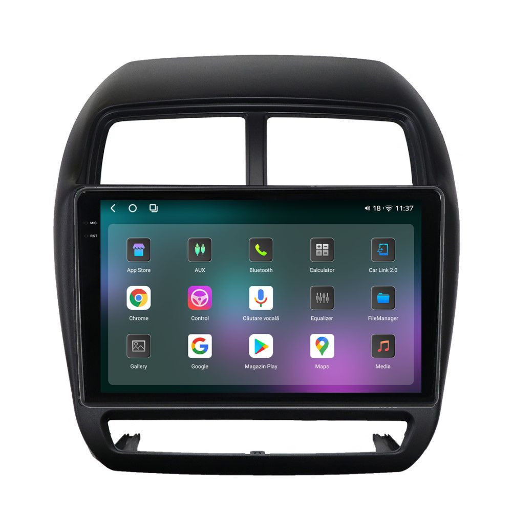 Navigatie dedicata cu Android Mitsubishi ASX 2016 - 2019, 12GB RAM, Radio GPS Dual Zone, Display 2K QLED 9.5