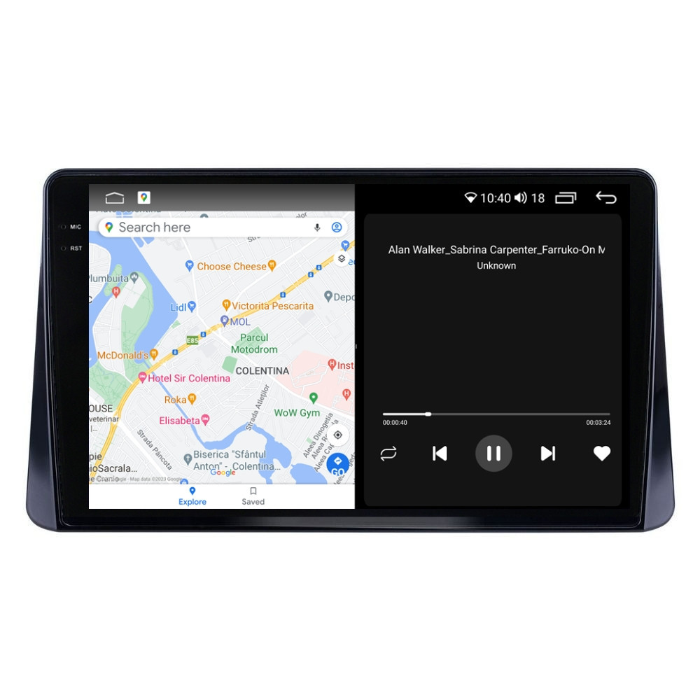 Navigatie dedicata cu Android Mitsubishi Eclipse Cross 2017 - 2020, 4GB RAM, Radio GPS Dual Zone, Display 2K QLED 10.36