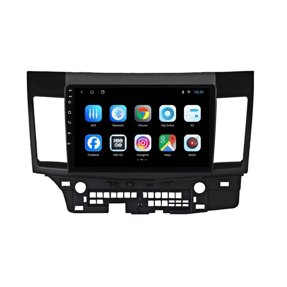 Navigatie dedicata cu Android Mitsubishi Lancer dupa 2007, 1GB RAM, Radio GPS Dual Zone, Display HD IPS 10" Touchscreen, Internet Wi-Fi, Bluetooth, MirrorLink, USB - Imagine 2
