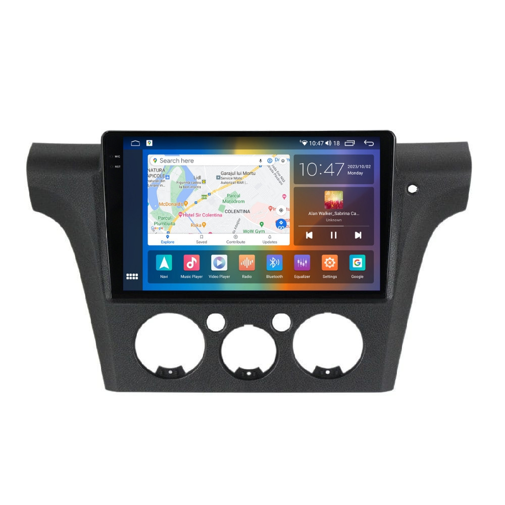 Navigatie dedicata cu Android Mitsubishi Outlander I 2001 - 2006, 8GB RAM, Radio GPS Dual Zone, Display 2K QLED 10.36