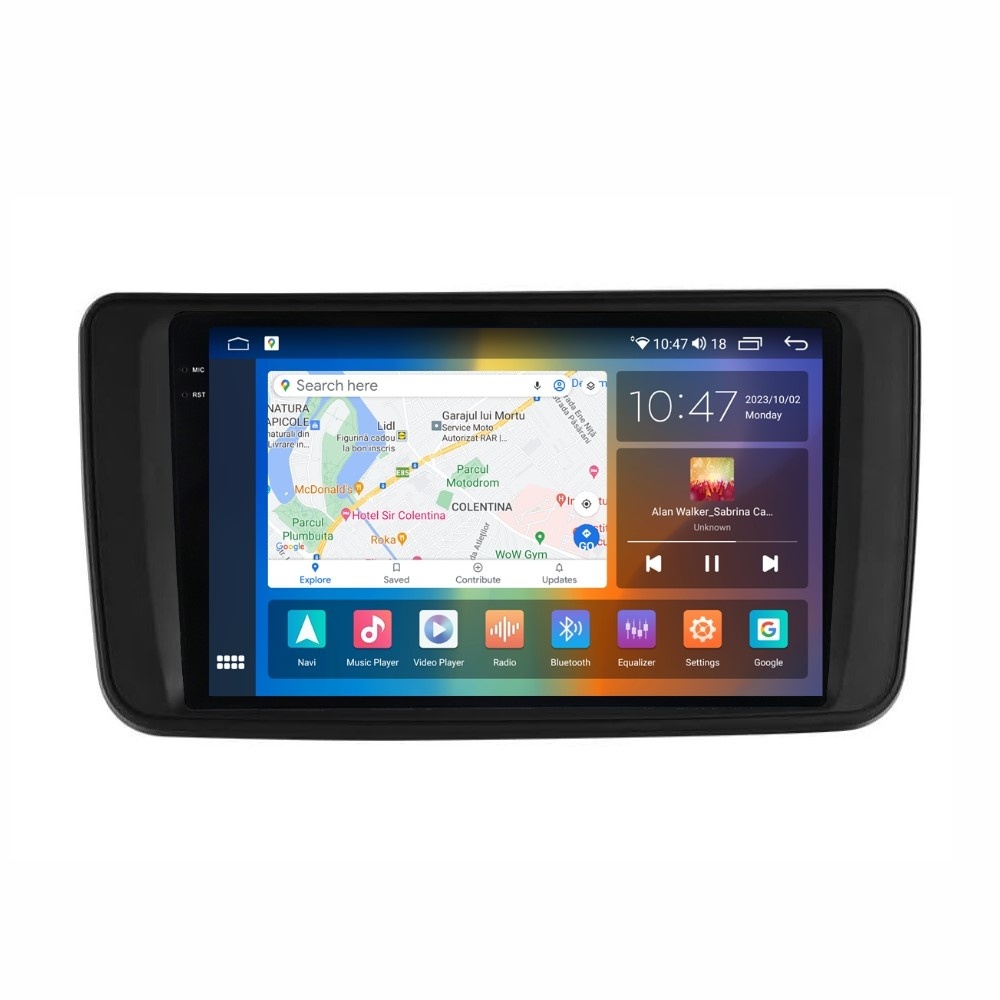 Navigatie dedicata cu Android Nissan Leaf II 2017 - 2025, 8GB RAM, Radio GPS Dual Zone, Display 2K QLED 9.5