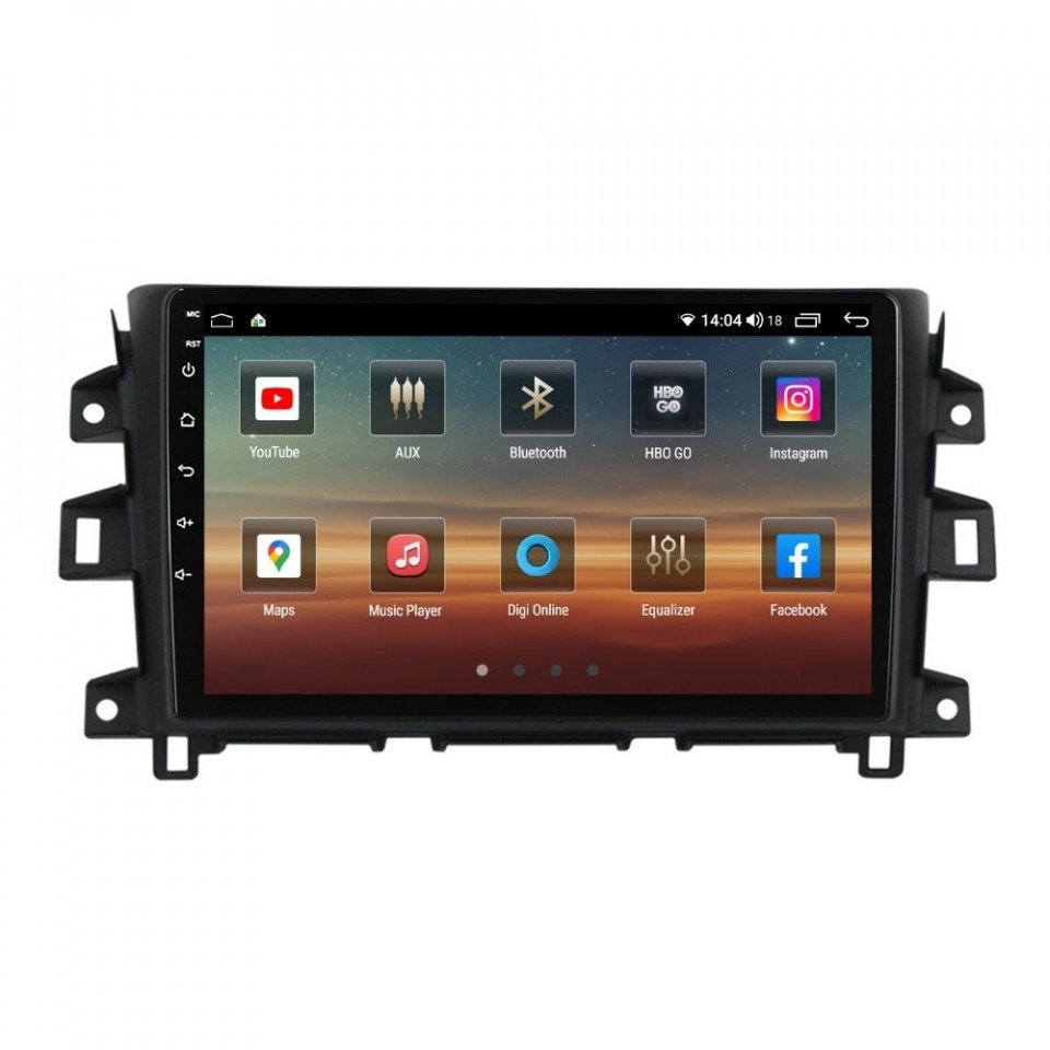 Navigatie dedicata cu Android Nissan Navara / NP300 D23 dupa 2014, 4GB RAM, Radio GPS Dual Zone, Display HD QLED 9