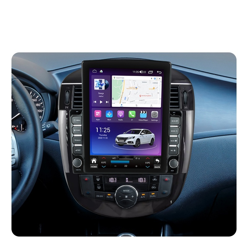 Navigatie dedicata cu Android Nissan Pulsar dupa 2014, 8GB RAM, Radio GPS Dual Zone, Touchscreen IPS 9.7