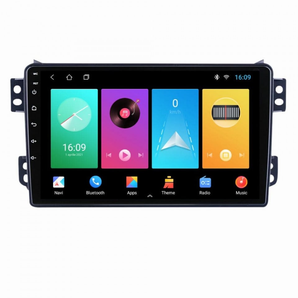 Navigatie dedicata cu Android Opel Agila 2007 - 2014, 1GB RAM, Radio GPS Dual Zone, Display HD IPS 9