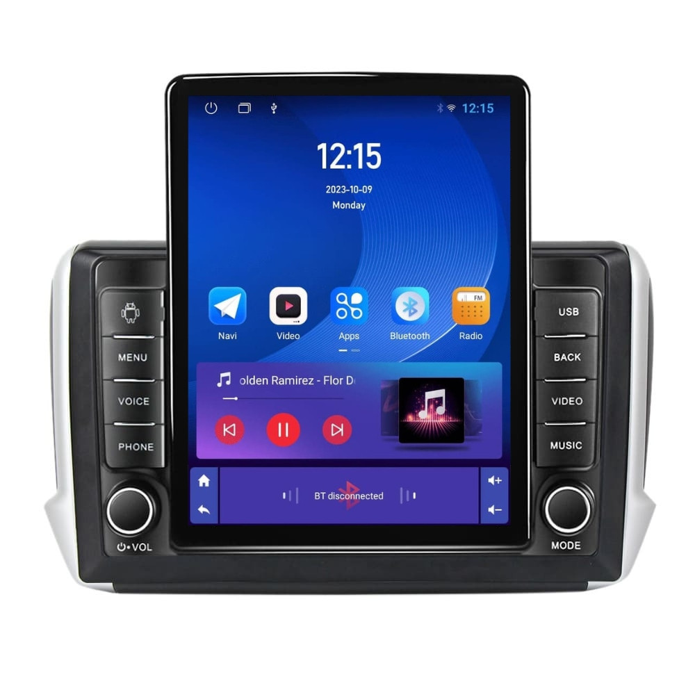 Navigatie dedicata cu Android Peugeot 2008 I 2013 - 2019, 1GB RAM, Radio GPS Dual Zone, Touchscreen IPS 9.7