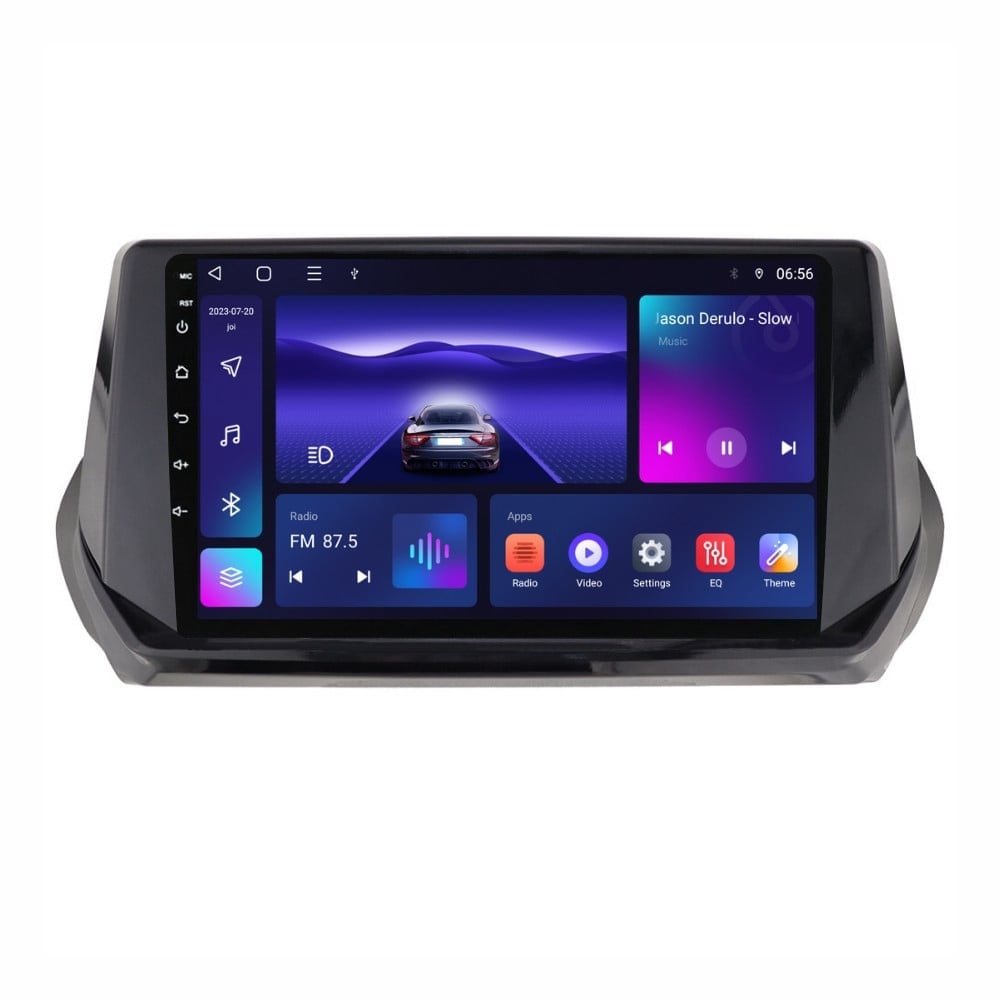 Navigatie dedicata cu Android Peugeot 2008 II dupa 2019, 3GB RAM, Radio GPS Dual Zone, Display HD QLED 9