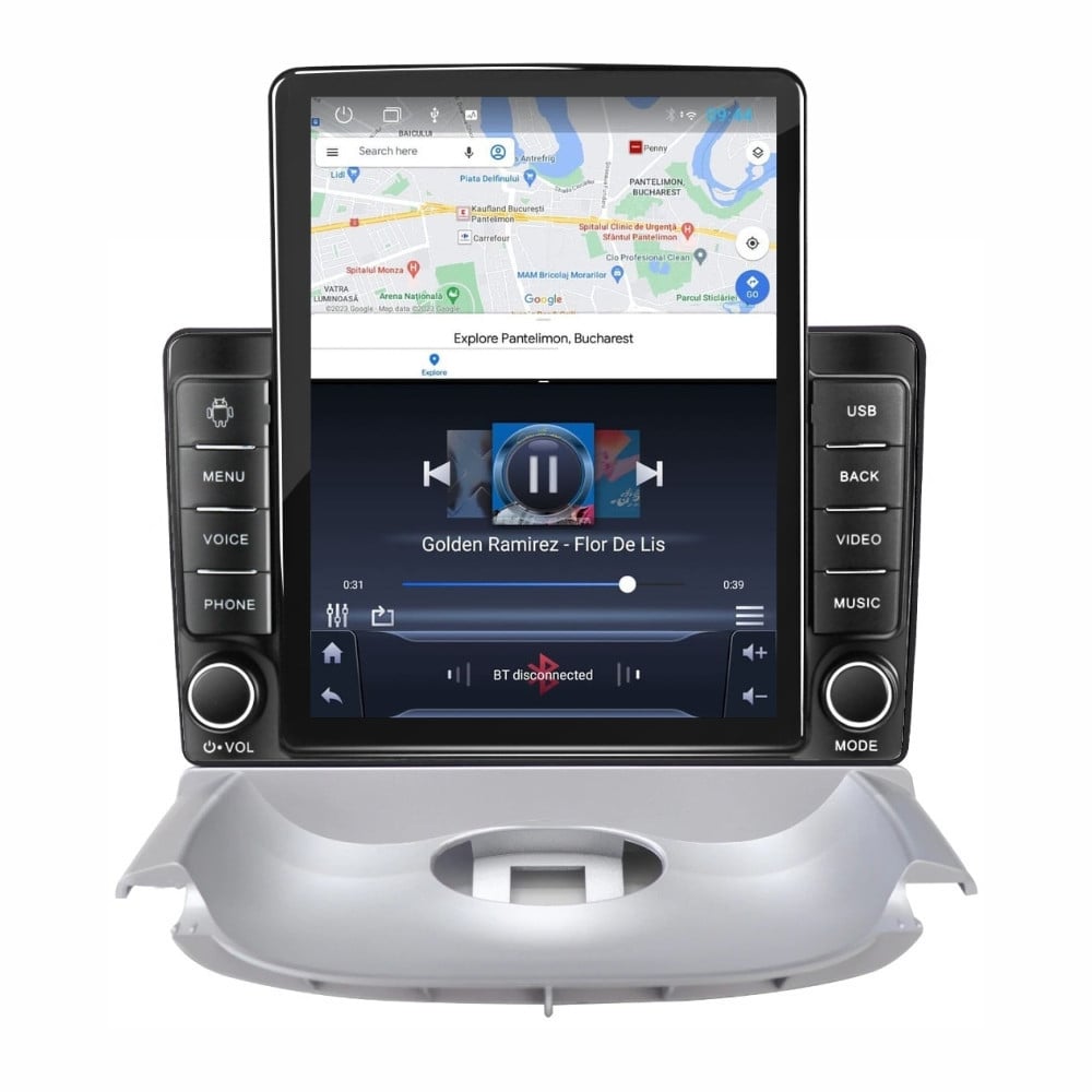 Navigatie dedicata cu Android Peugeot 206 1998 - 2009, 2GB RAM, Radio GPS Dual Zone, Touchscreen IPS 9.7\'\' HD tip Tesla, Internet Wi-Fi, Bluetooth, MirrorLink, USB, Waze - 2 | YEO