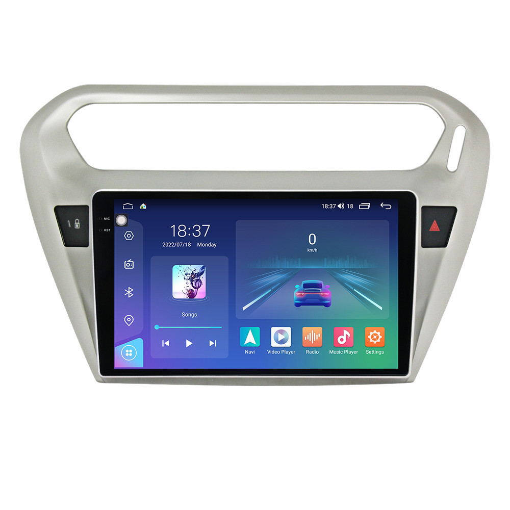 Navigatie dedicata cu Android Peugeot 301 dupa 2012, 8GB RAM, Radio GPS Dual Zone, Display 2K QLED 9.5