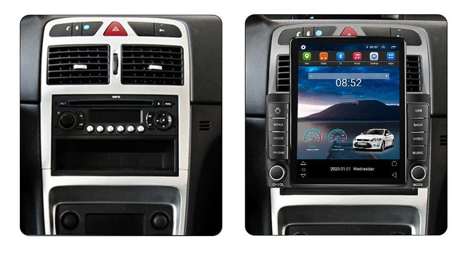 Navigatie dedicata cu Android Peugeot 307 2000 - 2013, 2GB RAM, Radio GPS Dual Zone, Touchscreen IPS 9.7