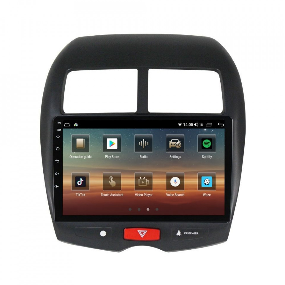 Navigatie dedicata cu Android Peugeot 4008 2012 - 2017, 8GB RAM, Radio GPS Dual Zone, Display HD QLED 10