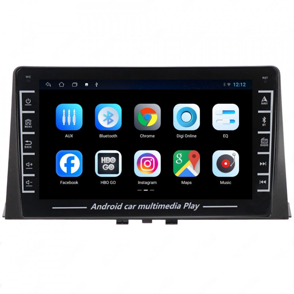 Navigatie dedicata cu Android Peugeot Partner dupa 2018, 1GB RAM, Radio GPS Dual Zone, Display HD IPS 8