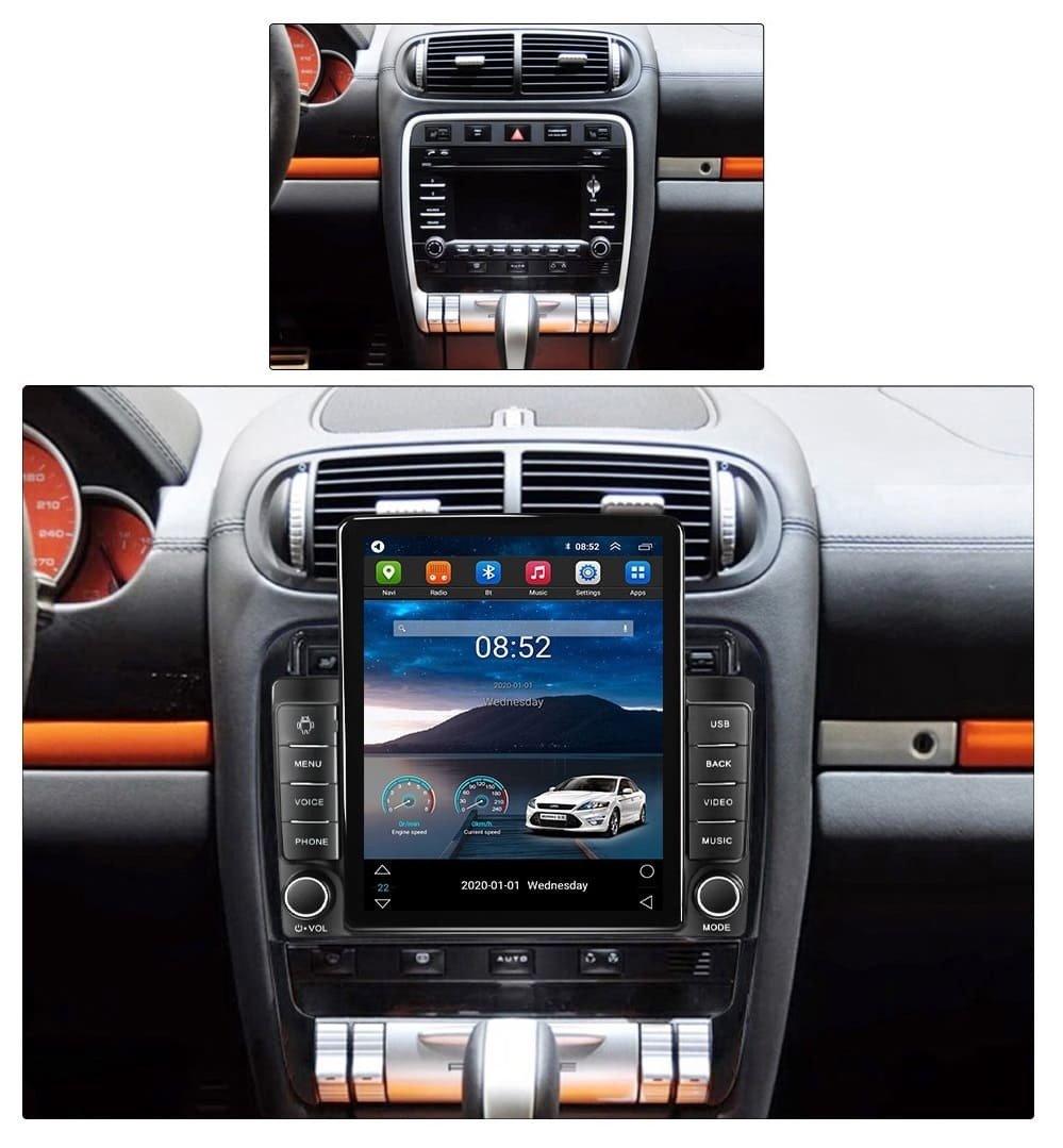 Navigatie dedicata cu Android Porsche Cayenne 2002 - 2010, 2GB RAM, Radio GPS Dual Zone, Touchscreen IPS 9.7